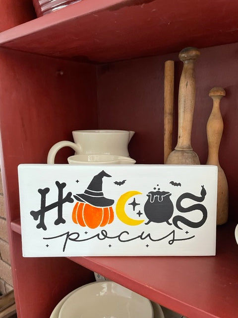 Halloween Hocus Pocus Wood Sign